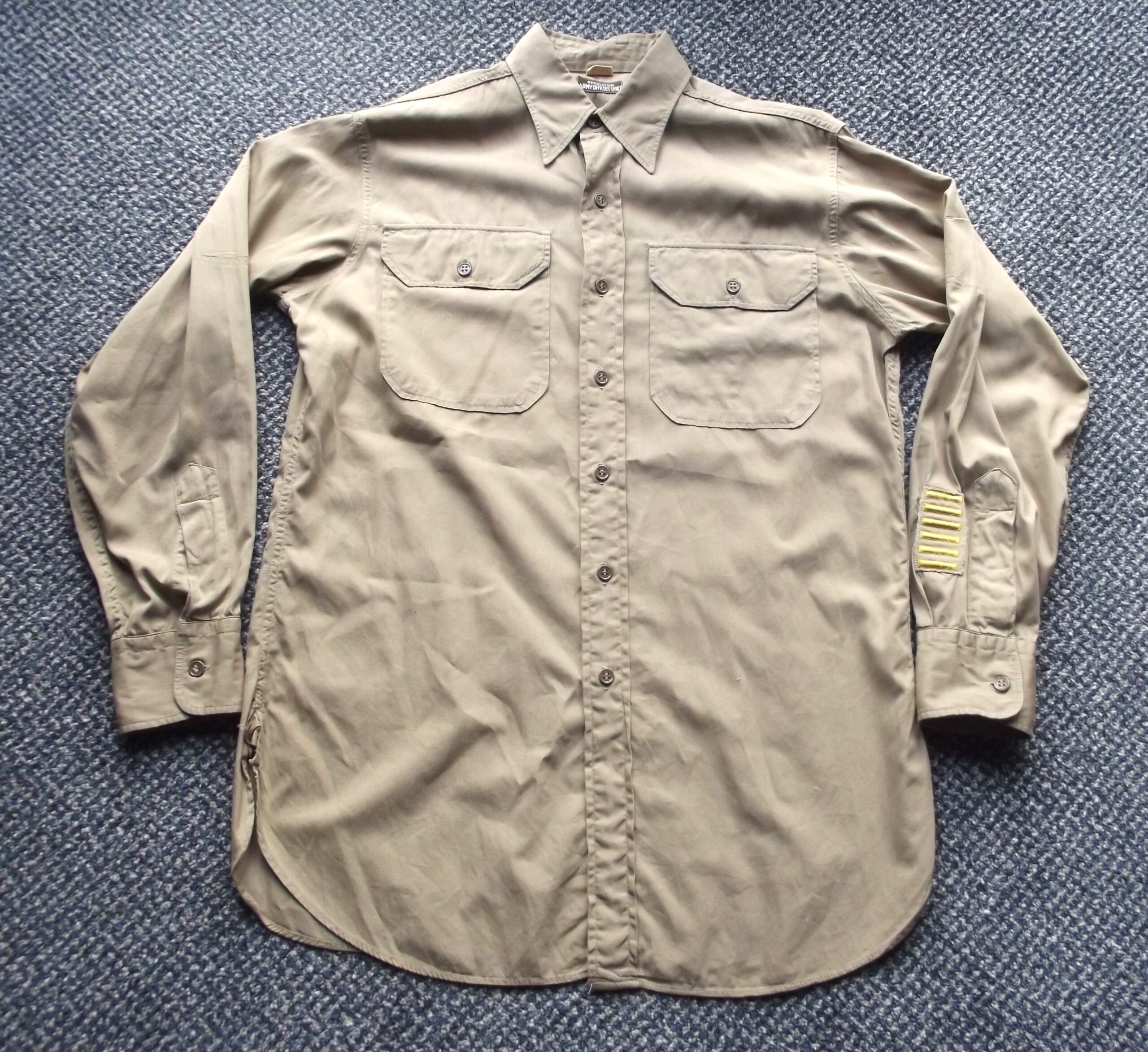 WW2 AMERICAN OFFICERS CHINO COTTON SUMMER SHIRT