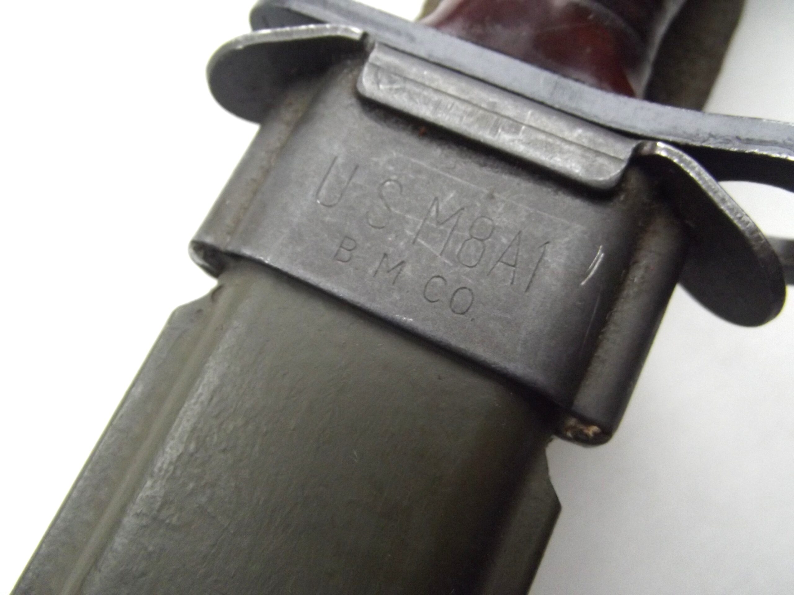 AMERICAN M4 BAYONET & B.M CO FIBRE SCABBARD